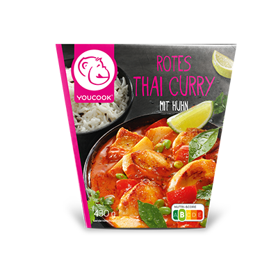 Mahlzeiten: Rotes Thai Curry Take away box