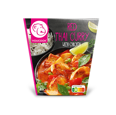 Mahlzeiten: Rotes Thai Curry Take away box