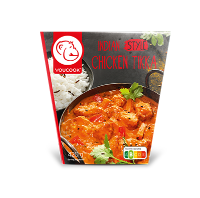 Mahlzeiten: chicken Tikka Take away box