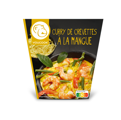 Curry de crevettes à la mangue