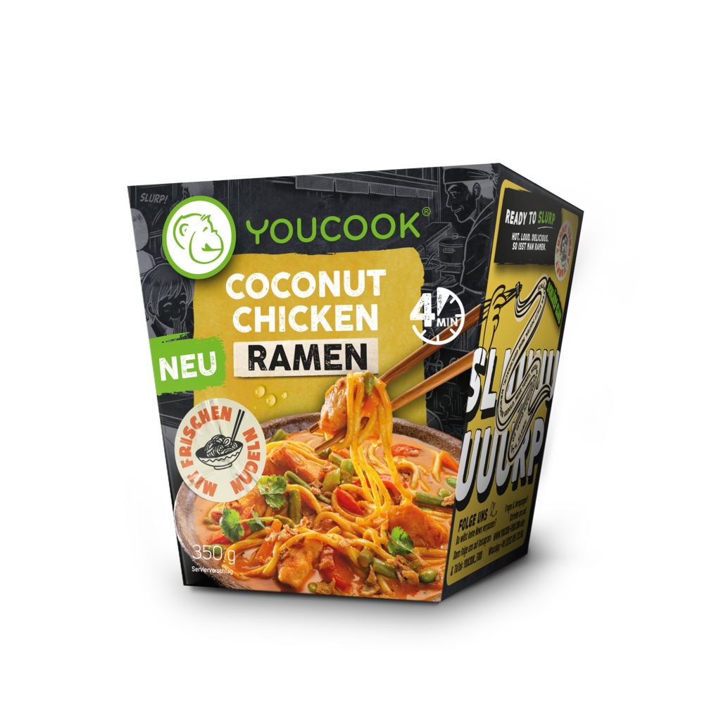 YOUCOOK Coconut Chicken Ramen Verpackung