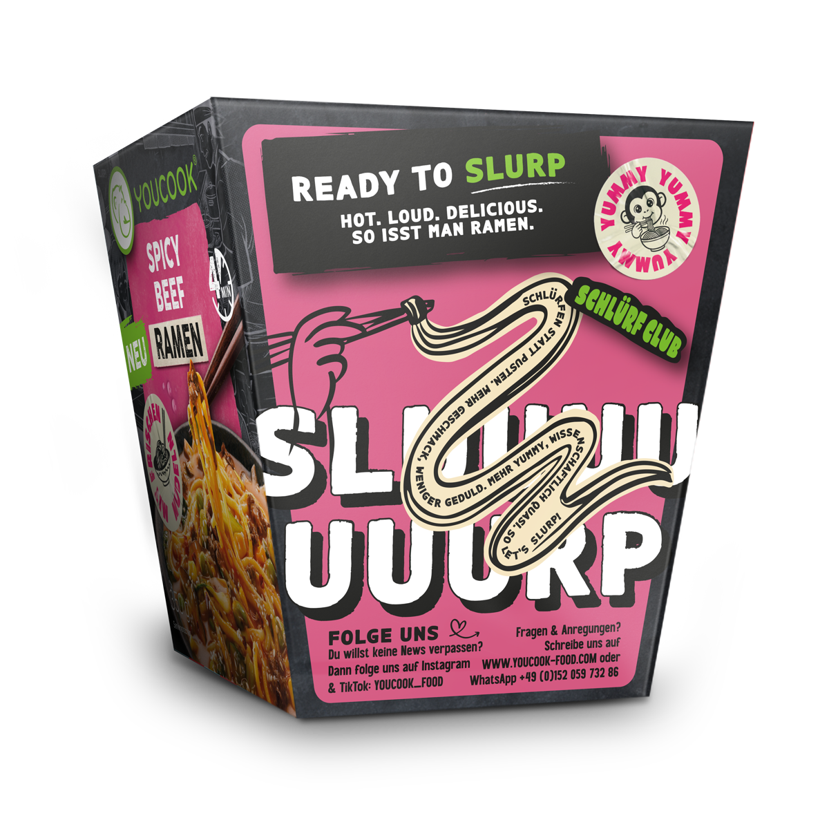 spicy-beef-ramen-slurp YOUCOOK Spicy Beef Ramen Ready to Slurp Verpackung